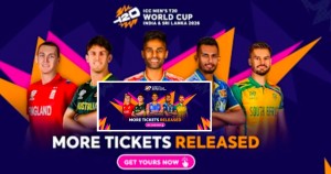 टी-२० विश्वकपकाे टिकट बिक्रि सुरु