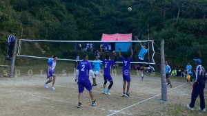 भोटेचौरमा जारी भलिबल प्रतियोगिताको सेमिफाइनल समिकरण पुरा