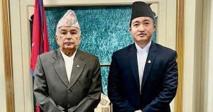राष्ट्रपतिसंग सदस्य सचिव घिसिङको भेटघाट