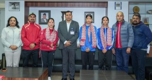  विश्व तेक्वान्दो जुनियर प्रतियोगिताका लागि नेपाली टोलीको बिदाइ