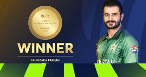 आईसीसी 'प्लेयर अफ द मन्थ': पाकिस्तानका  फरहानलाई