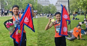 सन्तोषी श्रेष्ठले बनाईन् राष्ट्रिय किर्तिमान