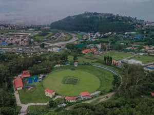 त्रिवि मैदानको निर्माण प्रगतिको निरिक्षण सिंहदरबारबाटै