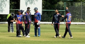 लिग–२ अघिको अभ्यास खेलमा न्यू पोर्टमाथि नेपालको जित, गुलशन–आरिफको शतकीय साझेदारी