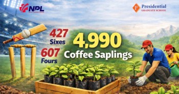 एनपिएल सिजन-२ का रन बराबर कफीका बिरुवा रोपिने