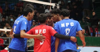 पुलिसलाई सोझो सेटमा पराजित गर्दै हेल्प नेपाल एनभीए  भलिबलको फाइनलमा