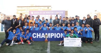 पुलिसले जित्यो एन्फा यू–१६ लिगको उपाधि 