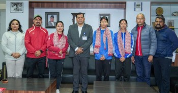  विश्व तेक्वान्दो जुनियर प्रतियोगिताका लागि नेपाली टोलीको बिदाइ