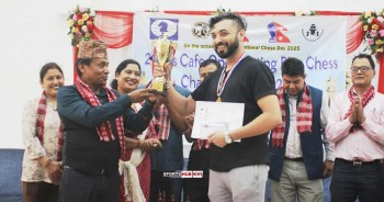 क्षितिज भण्डारीलाई जेजेस् व्लिज चेसको उपाधि