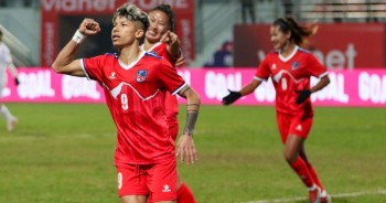 साम्बाको दुइ गोलमा भारत पराजित