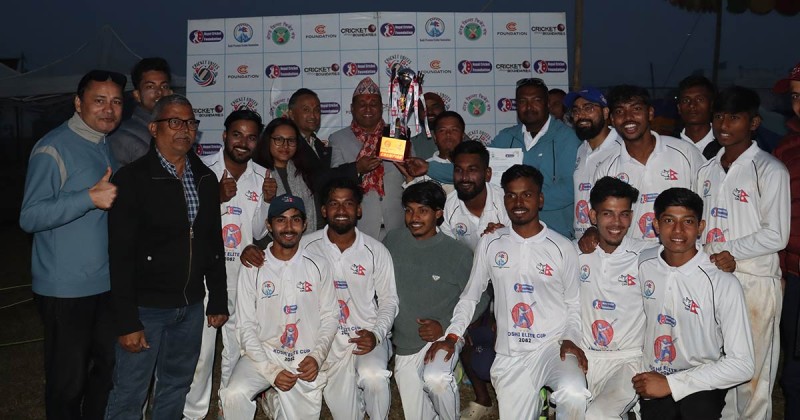 प्रथम कोशी एलाइट कप क्रिकेटको उपाधि मोरङलाई