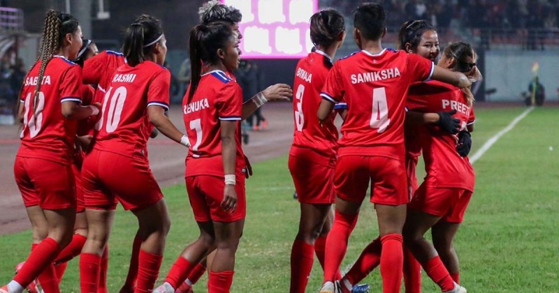 पहिलो हाफममा श्रीलंकाविरुद्ध नेपाललाई ४–० को अग्रता