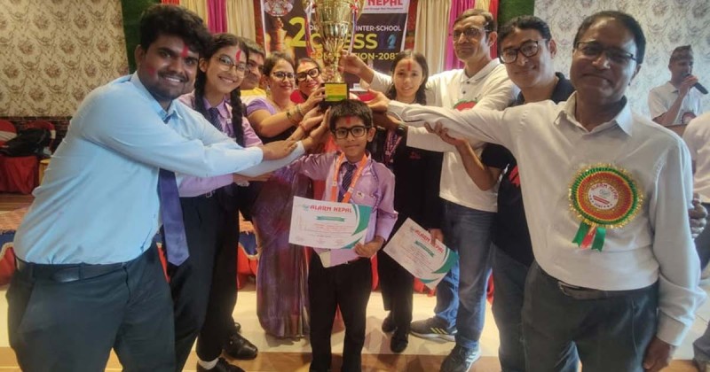 इनस्राइन स्कूललाई दोस्रो अलार्म नेपाल चेस उपाधि