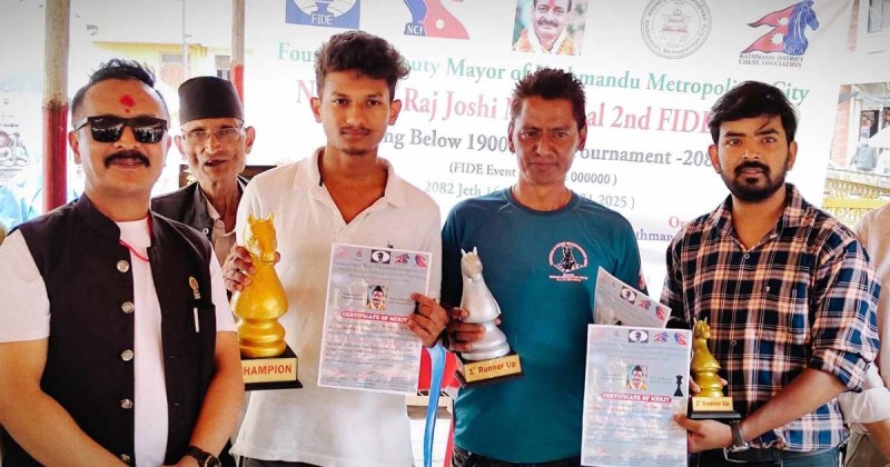रिसोन थापाले जिते अन्तर्राष्ट्रिय बुद्धिचाल उपाधि