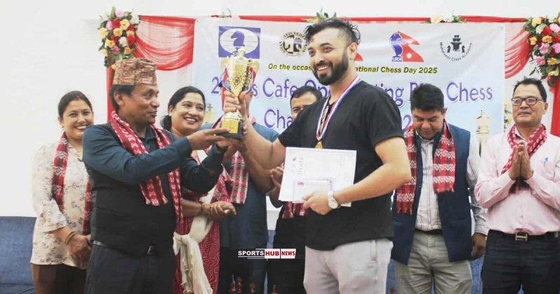 क्षितिज भण्डारीलाई जेजेस् व्लिज चेसको उपाधि