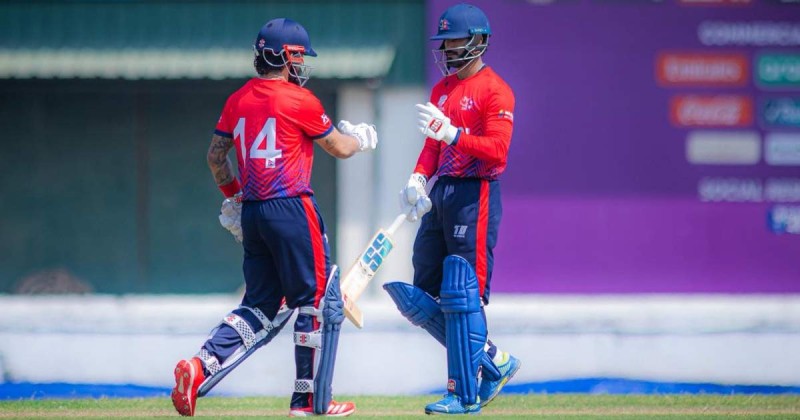 तेस्रो अभ्यास खेलमा नेपालले श्रीलङ्का ‘ए’लाई ७ विकेटले हरायो