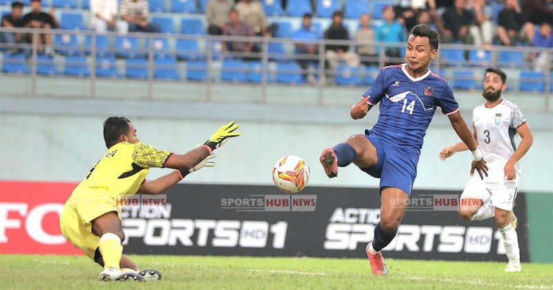 नेपाल र बंगलादेशबीचको मैत्रीपूर्ण फुटबल बराबरीमा टुंगियो