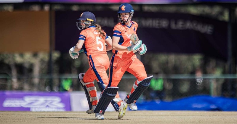 नेदरल्यानड्सले नेपाललाई दियो  १४१ रनको लक्ष्य