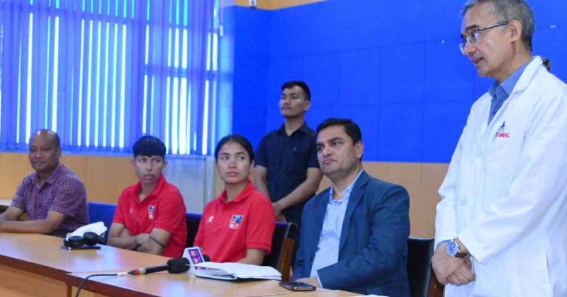 महिला फुटबल टोलीलाई गंगालालमा निःशुल्क उपचार सुविधा